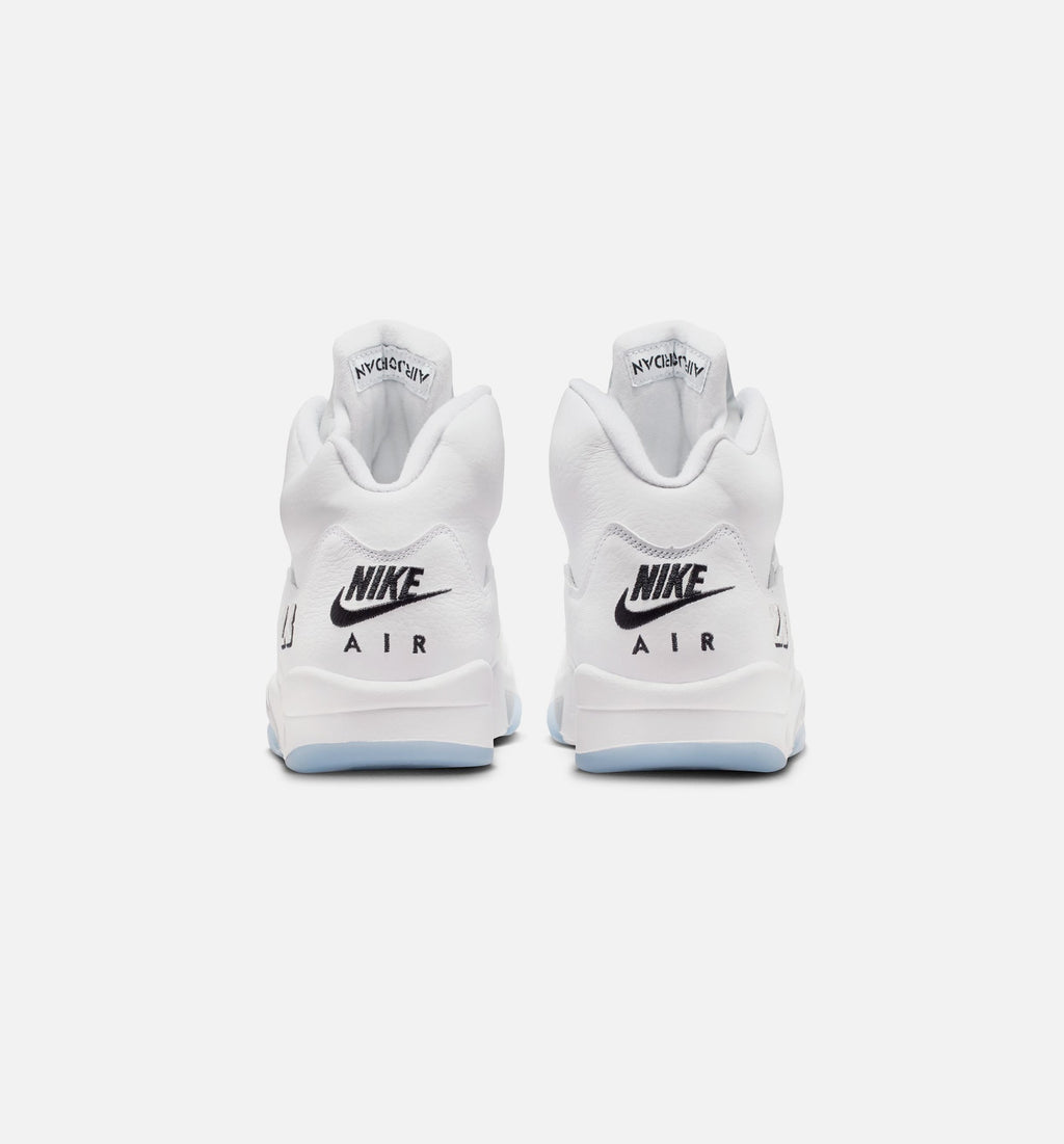 Air Jordan 5 Retro OG White Metallic Men's Shoes - White/Silver