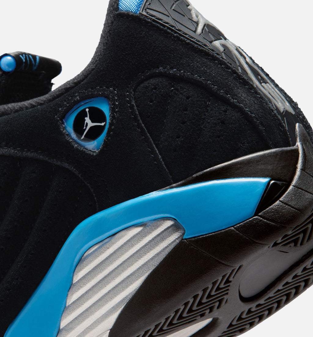 Air Jordan 14 Retro Black University Blue Kids' Shoes - Black/Blue