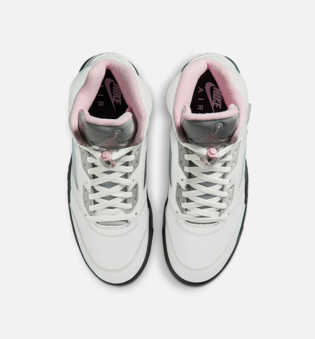 Air Jordan 5 Retro Medium Soft Pink Men's Shoes - White/Pink/Black