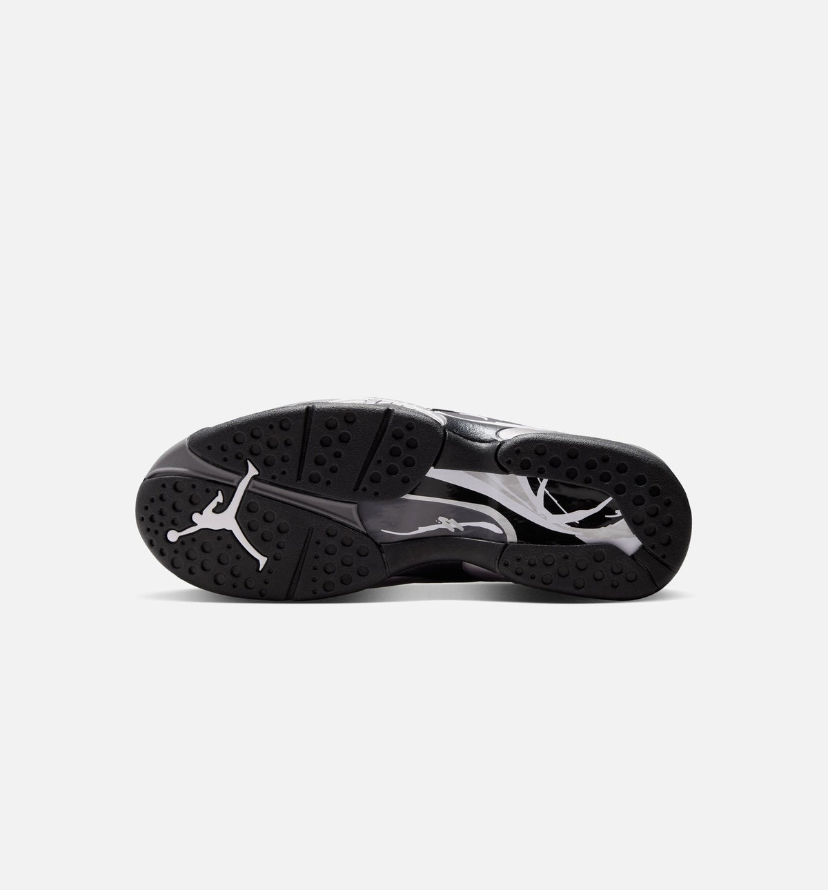 Air Jordan 8 Retro Chrome Men's Shoes - Black/White/Grey
