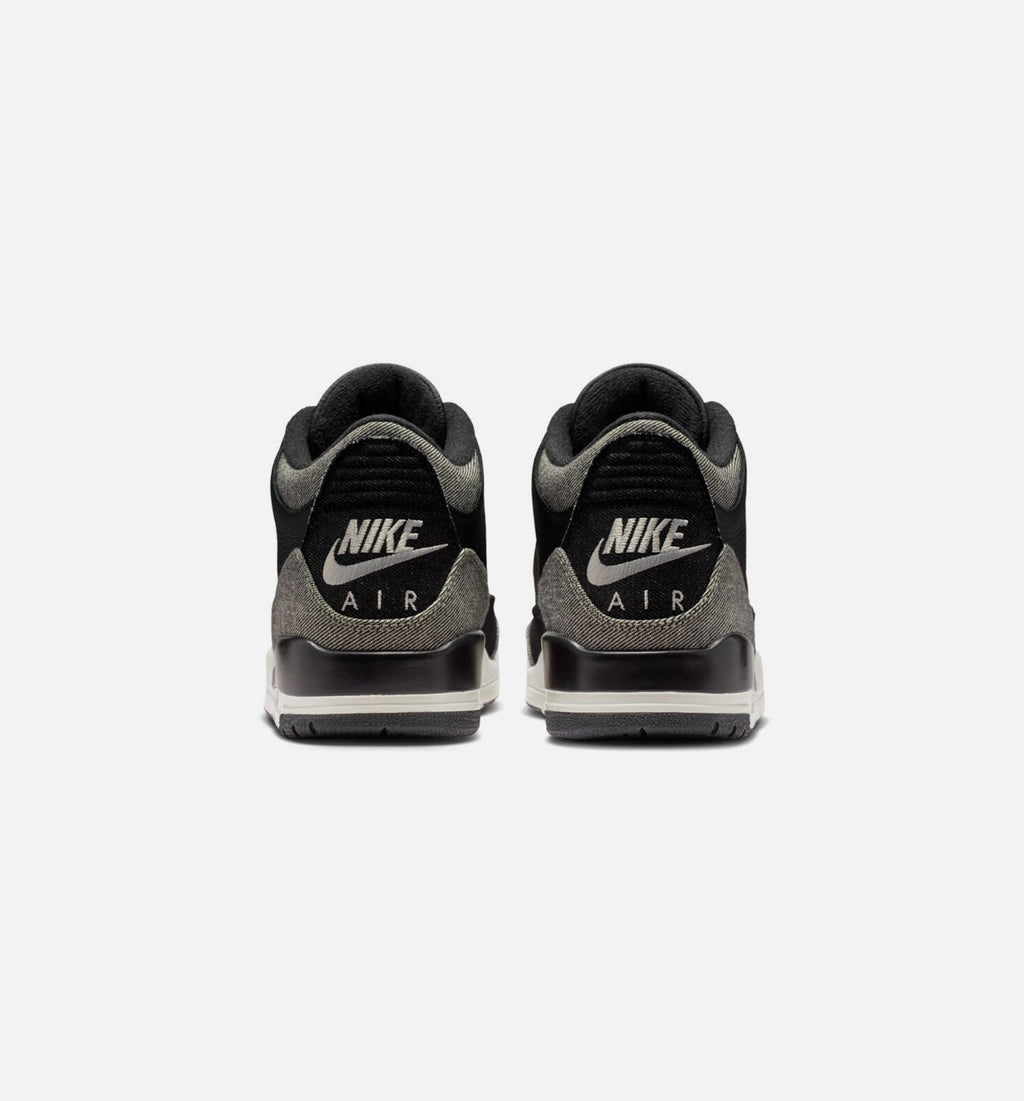 Air Jordan 3 x Levi's Black and White Men's Shoes - Denim/Black/Red