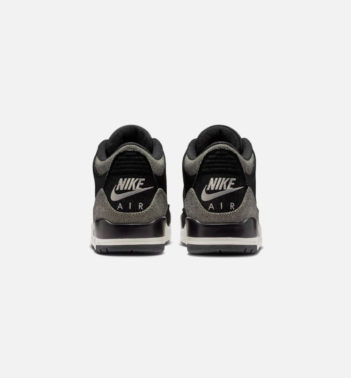 Air Jordan 3 x Levi's Black and White Men's Shoes - Denim/Black/Red