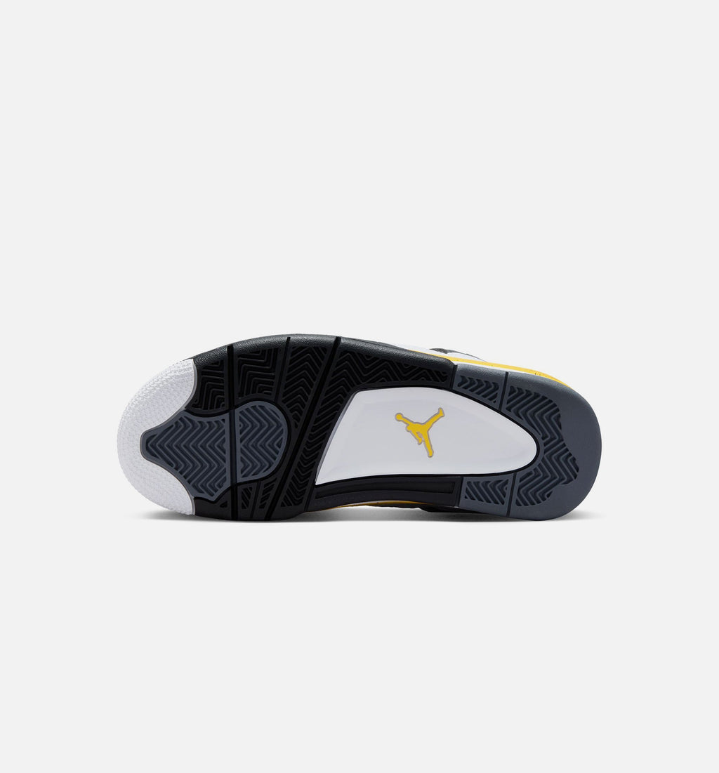 Air Jordan 4 Retro Rare Air Tour Yellow Kids' Shoes - White/Yellow/Grey