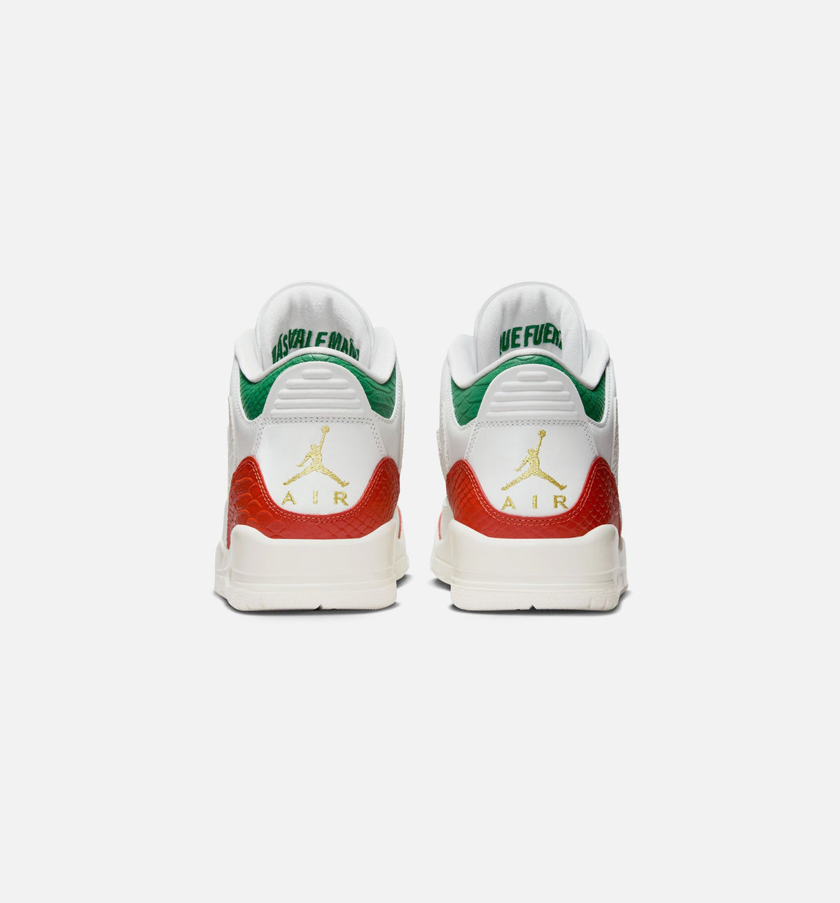 Air Jordan 3 Retro El Vuelo Men's Shoes - White/Green/Red/Gold