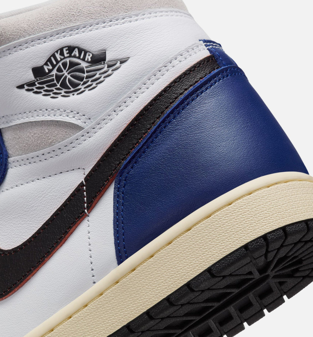 Air Jordan 1 Retro High OG Rare Air Royal Men's Shoes - White/Black/Blue