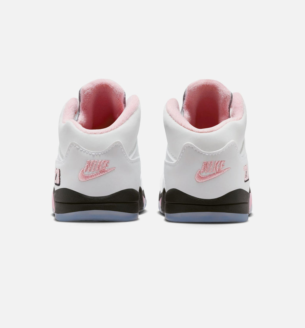 Air Jordan 5 Retro Medium Soft Pink Baby & Toddler Shoes - White/Pink