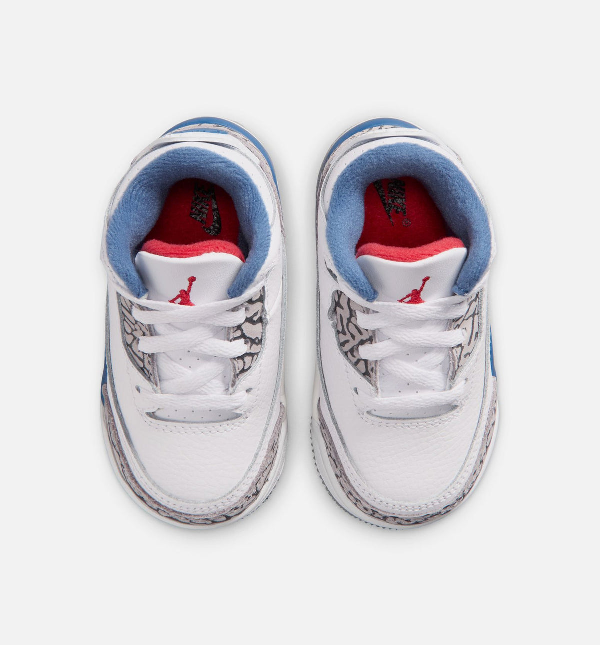 Air Jordan 3 Retro OG True Blue Baby & Toddler Shoes - White/Blue/Red