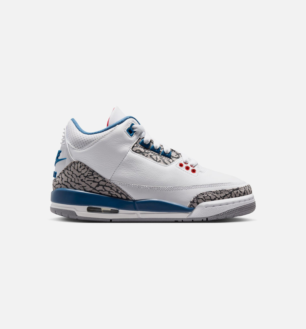 Air Jordan 3 Retro OG True Blue Kids' Shoes - White/Blue/Red
