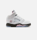 Air Jordan 5 Retro Medium Soft Pink Baby & Toddler Shoes - White/Pink