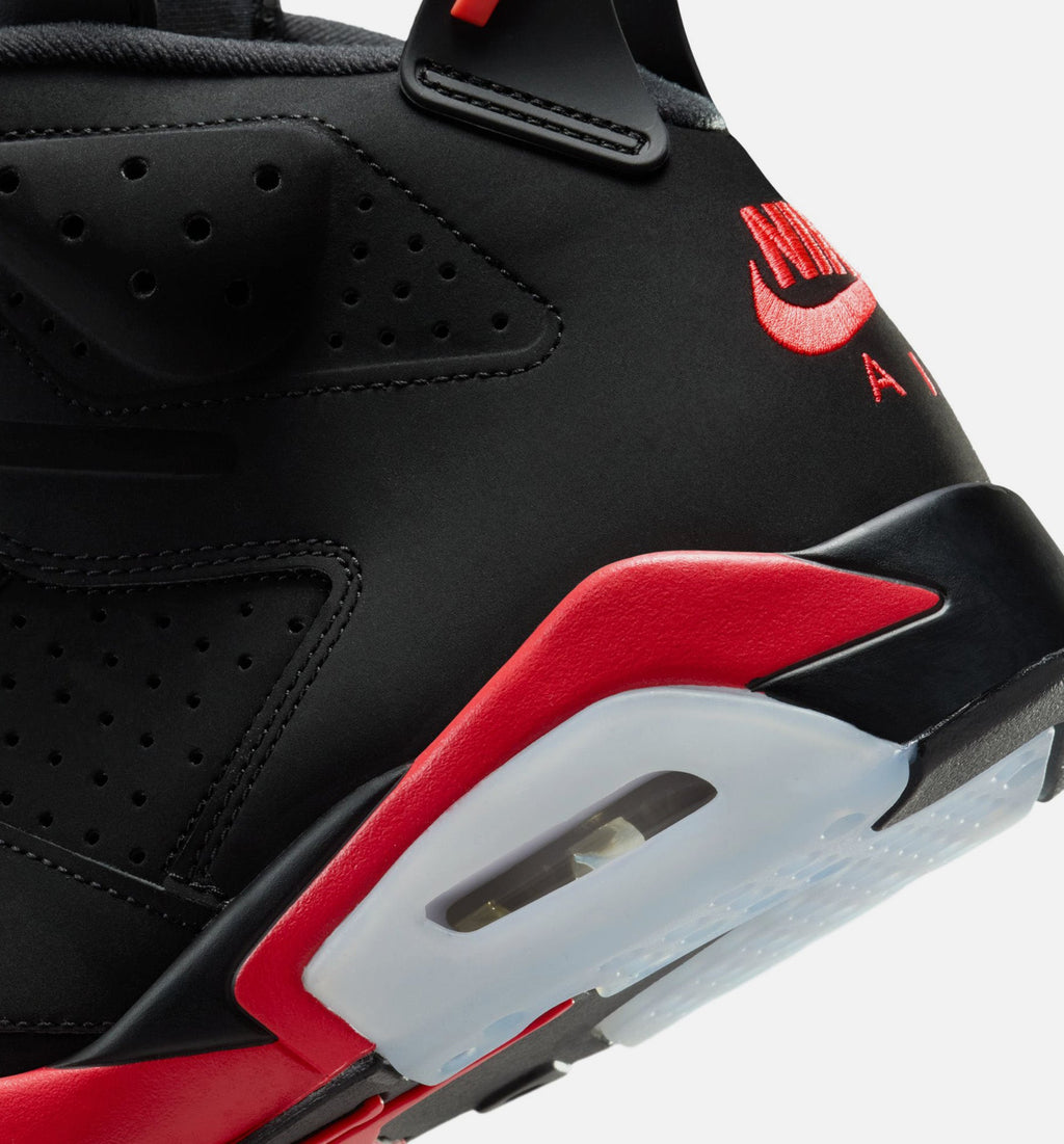 Air Jordan 6 Retro Infrared Salesman Men's Shoes - Black/Red