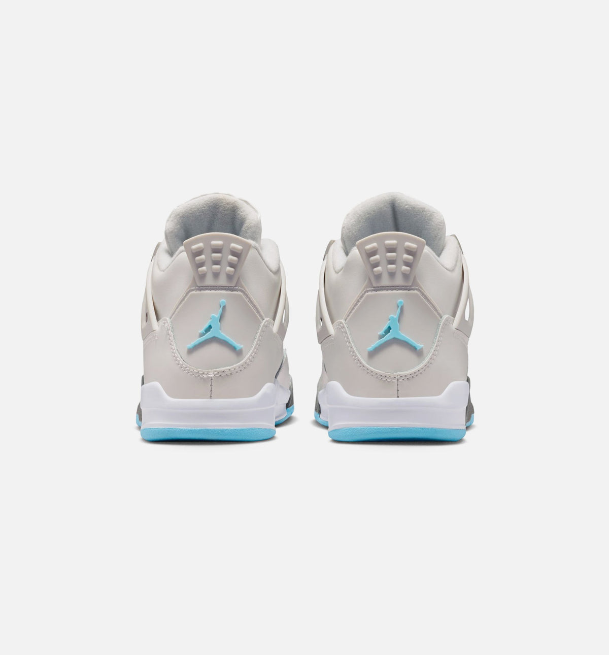 Air Jordan 4 Retro Blue Chill Preschool Shoes - Grey/Ice Blue