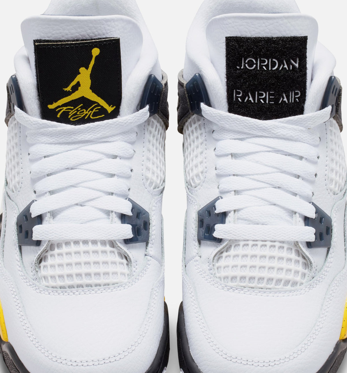 Air Jordan 4 Retro Rare Air Tour Yellow Kids' Shoes - White/Yellow/Grey