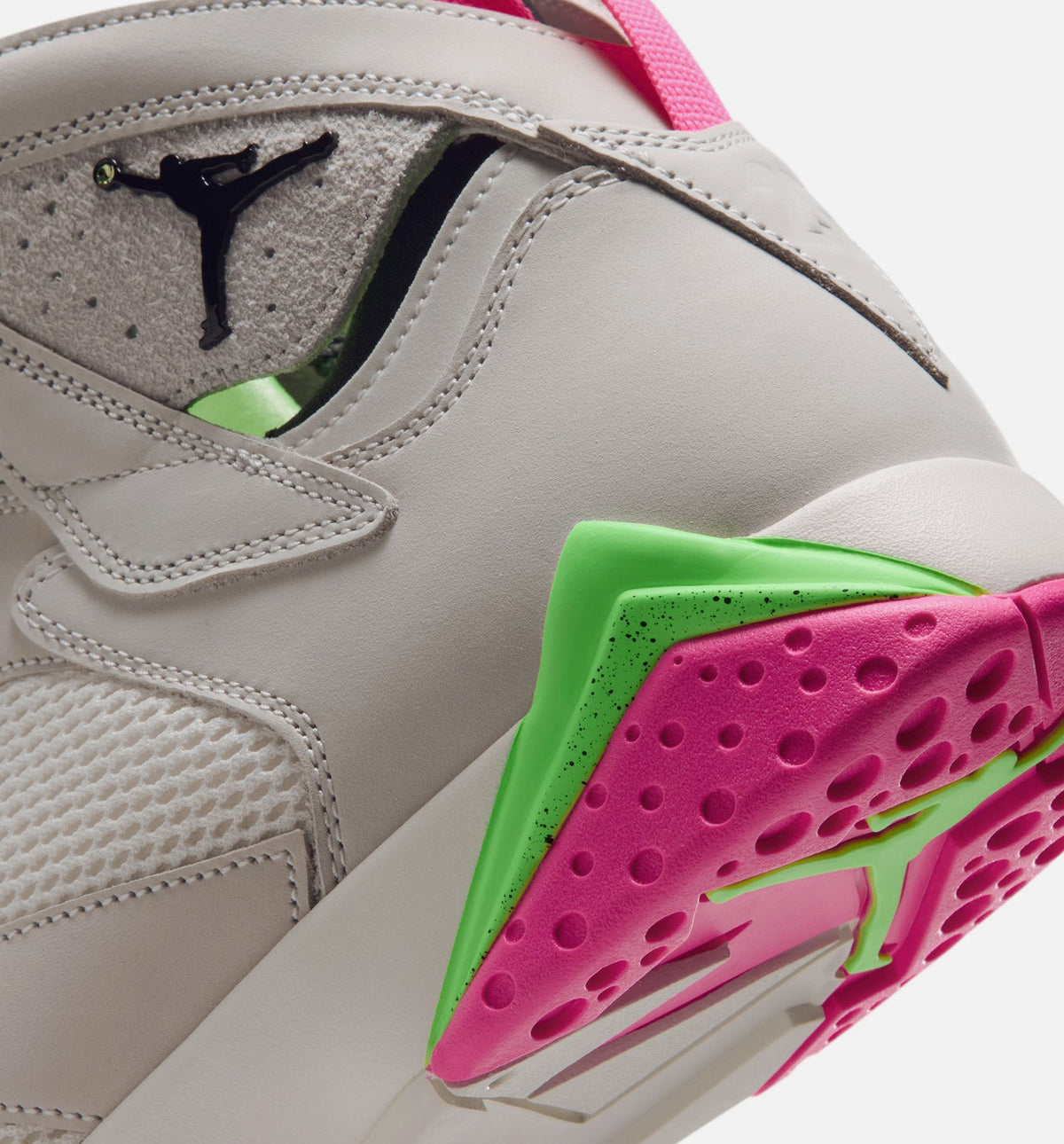 Air Jordan 7 Retro Tennis Day Men's Shoes - Phantom/Lime/Pink