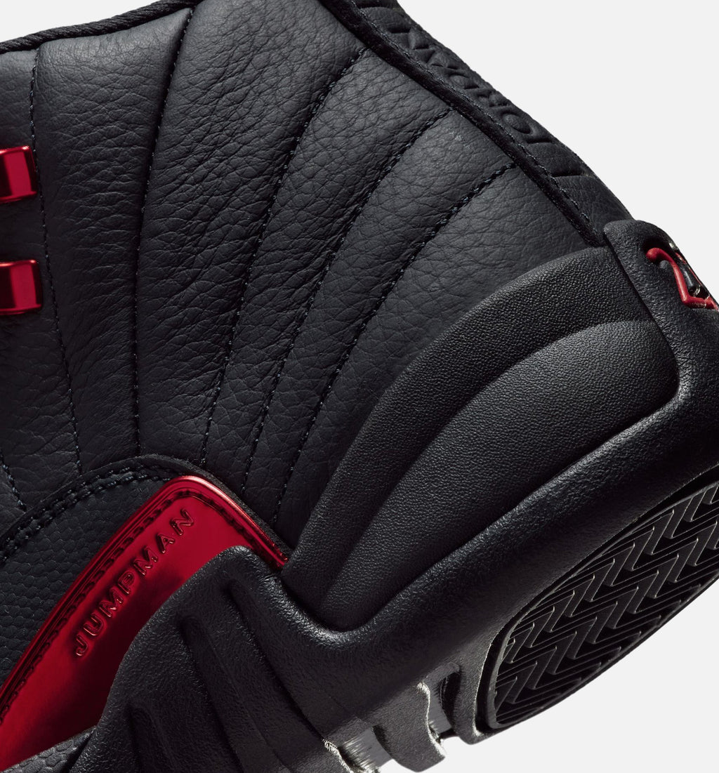 Air Jordan 12 Retro Bloodline Kids' Shoes - Black/Red