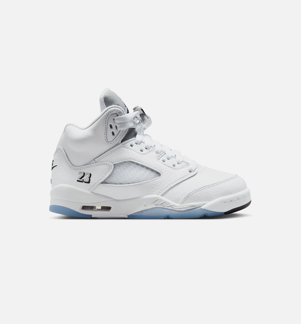 Air Jordan 5 Retro OG White Metallic Kids' Shoes - White/Silver