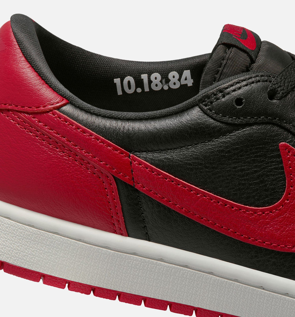 Air Jordan 1 Retro Low OG Banned Men's Shoes - Black/Varsity Red/White