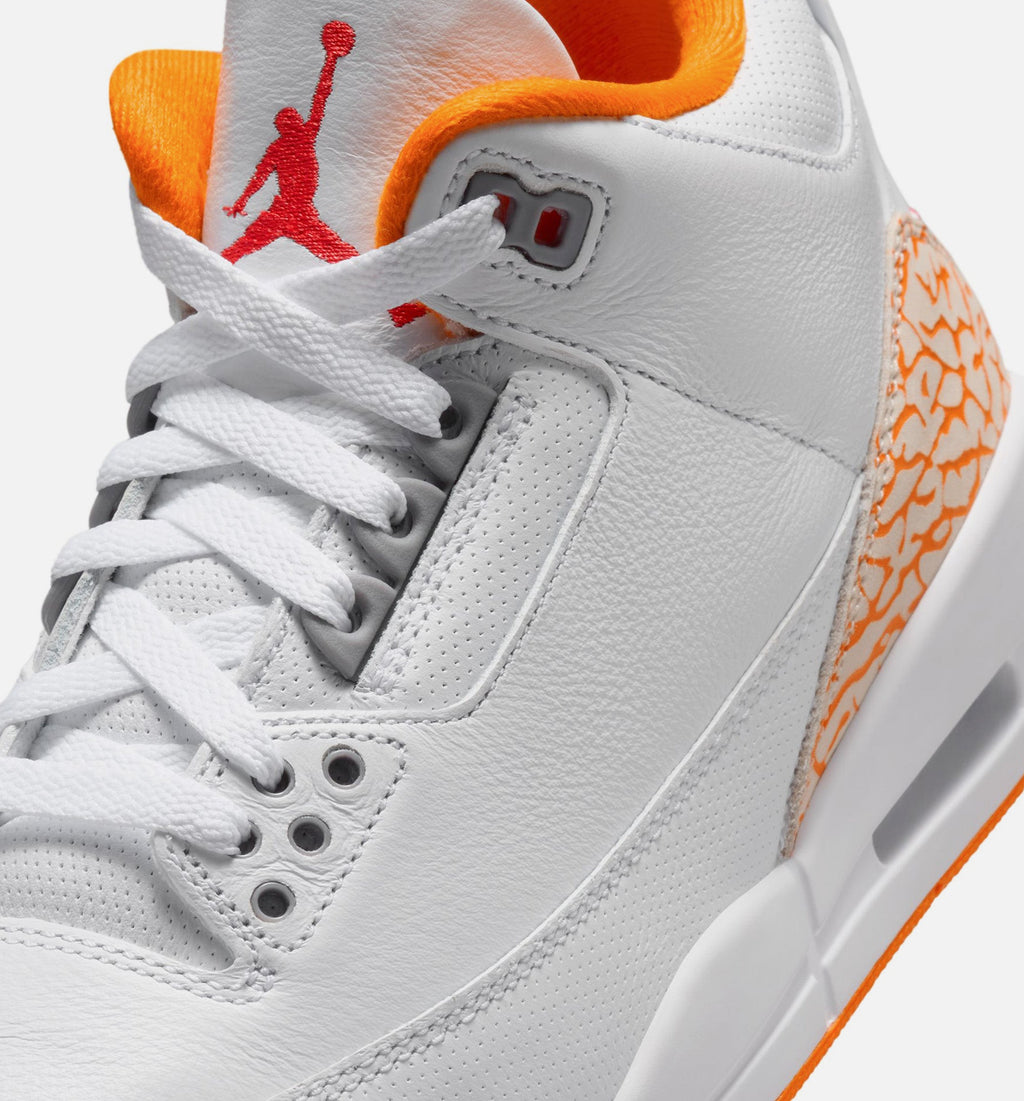 Air Jordan 3 Retro Orange Citrus Women's Shoes - White/Orange