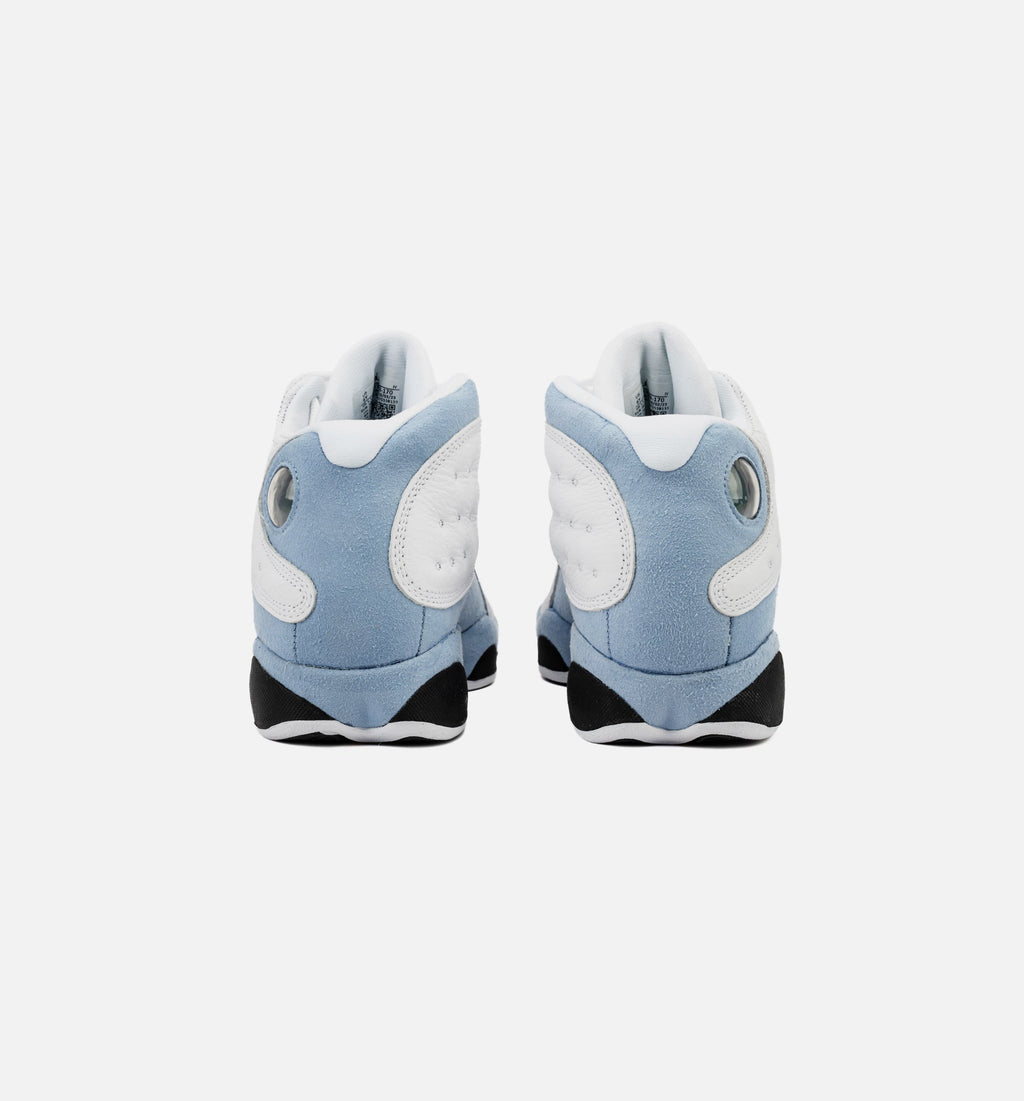 Air Jordan 13 Retro Blue Grey Kids' Shoes - White/Blue Grey/Yellow