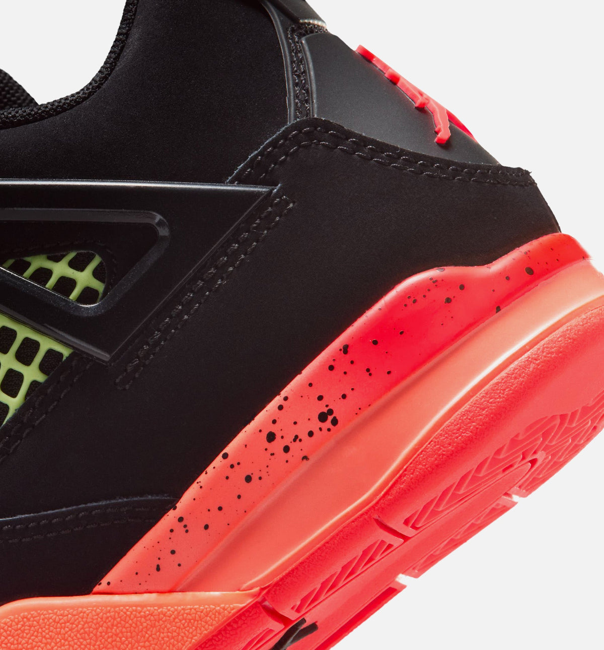 Air Jordan 4 Retro Black Infrared 23 Preschool Shoes - Black/Red/Orange