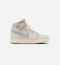 Air Jordan 1 Retro High OG Sail Kids' Shoes - Cream/University Red