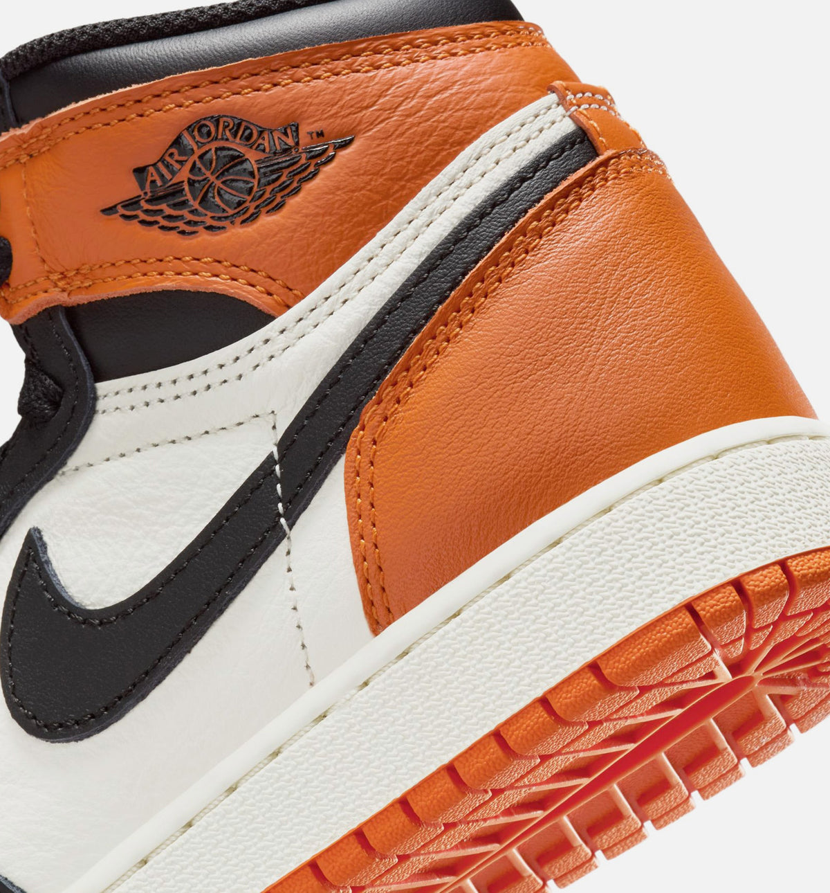 Air Jordan 1 Retro High OG Shattered Backboard Kids' Shoes - Black/Orange