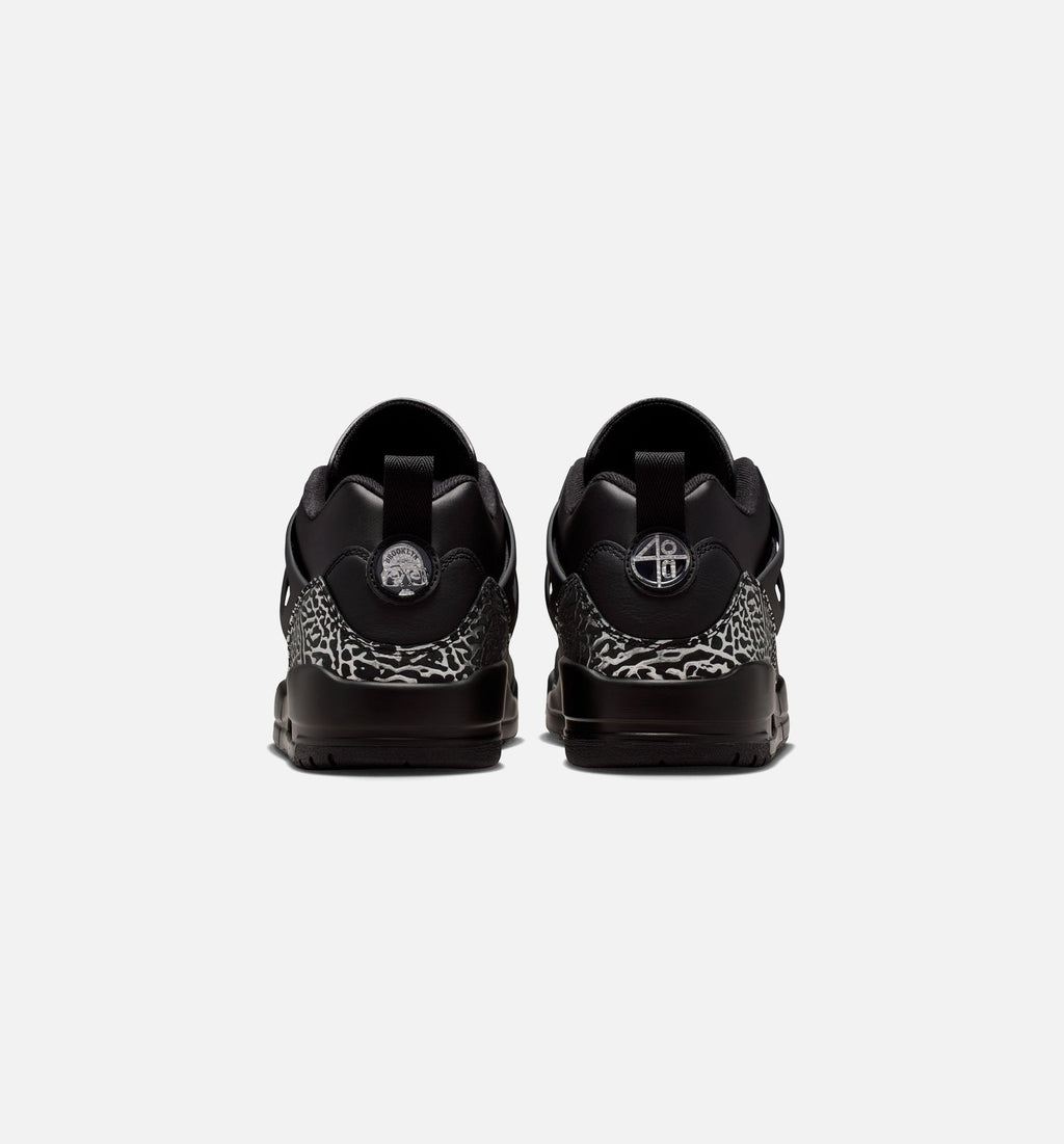 Jordan Spizike Low Men's Basketball Shoes - Black/Metallic Silver