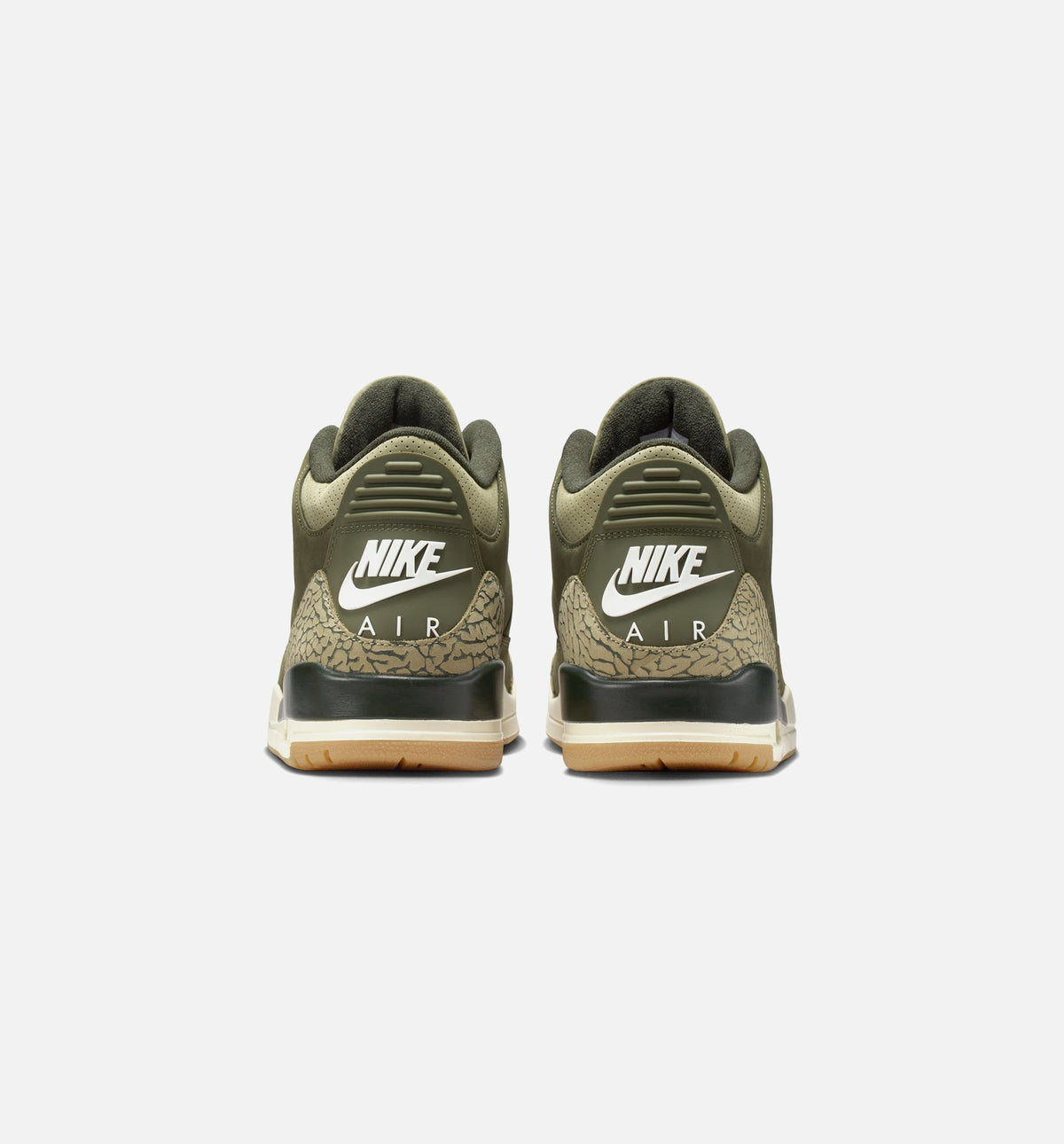 Air Jordan 3 Retro Medium Olive Men's Shoes - Olive Green/Sail/Crimson