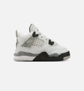 Air Jordan 4 Retro White Cement Baby & Toddler Shoes - White/Grey/Red