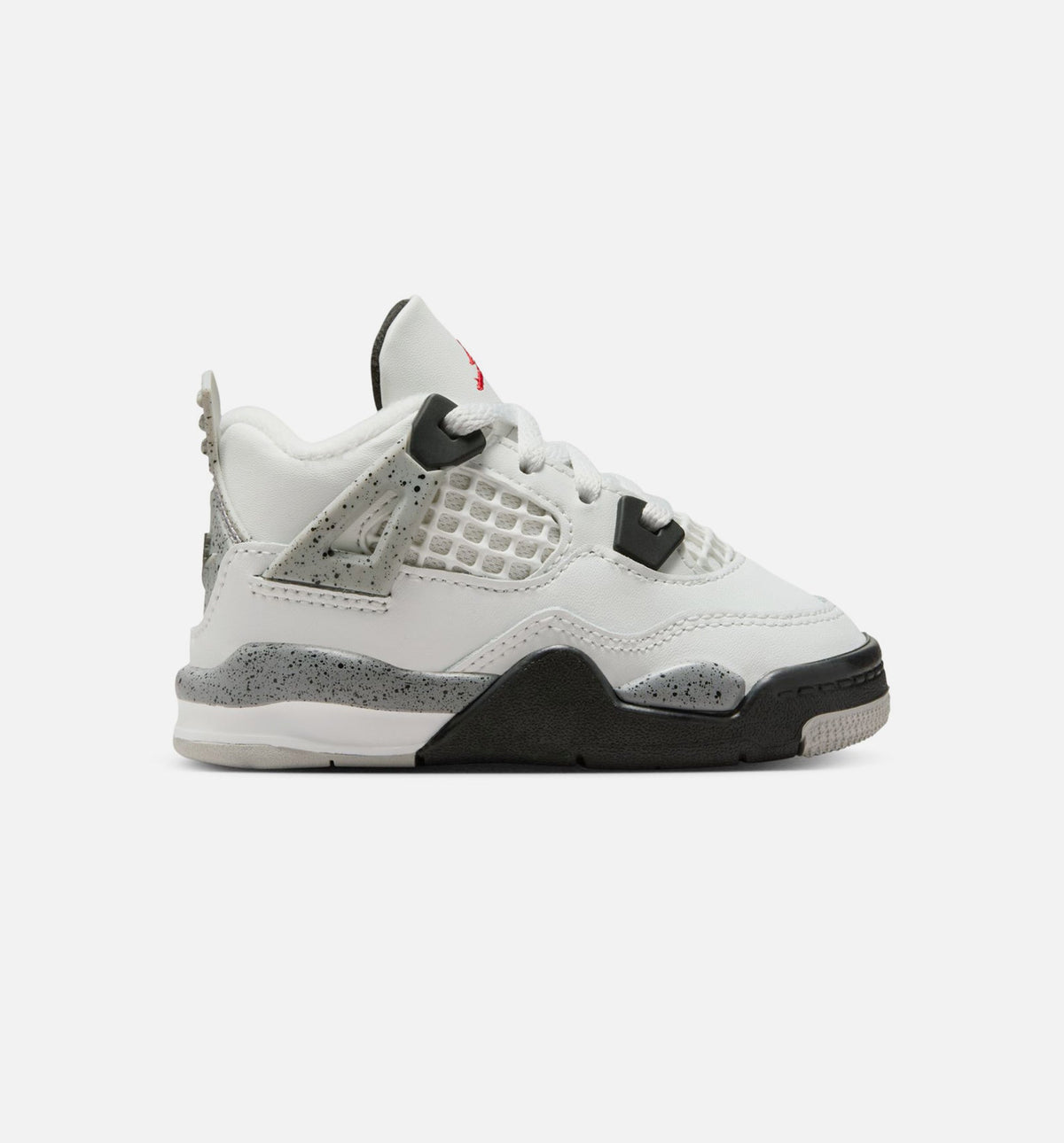 Air Jordan 4 Retro White Cement Baby & Toddler Shoes - White/Grey/Red