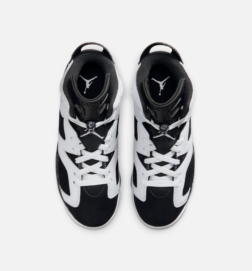 Air Jordan 6 Retro Black and White Kids' Shoes - Black/White