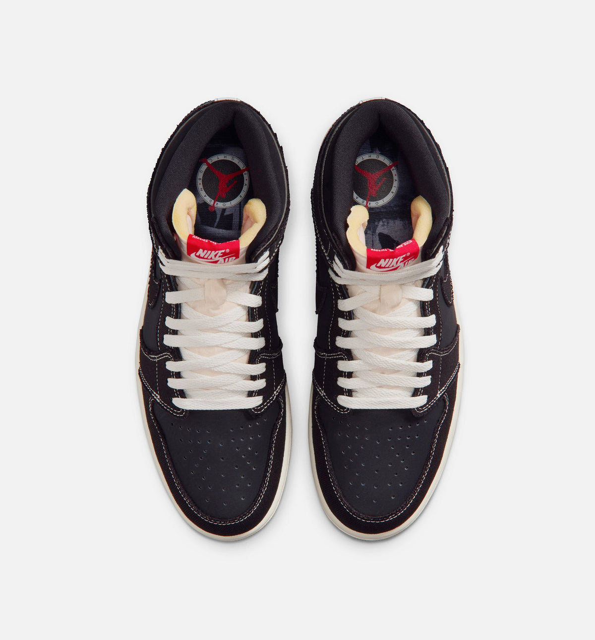 Air Jordan 1 Retro High OG Flight Club Men's Shoes - Black/Red/Gum