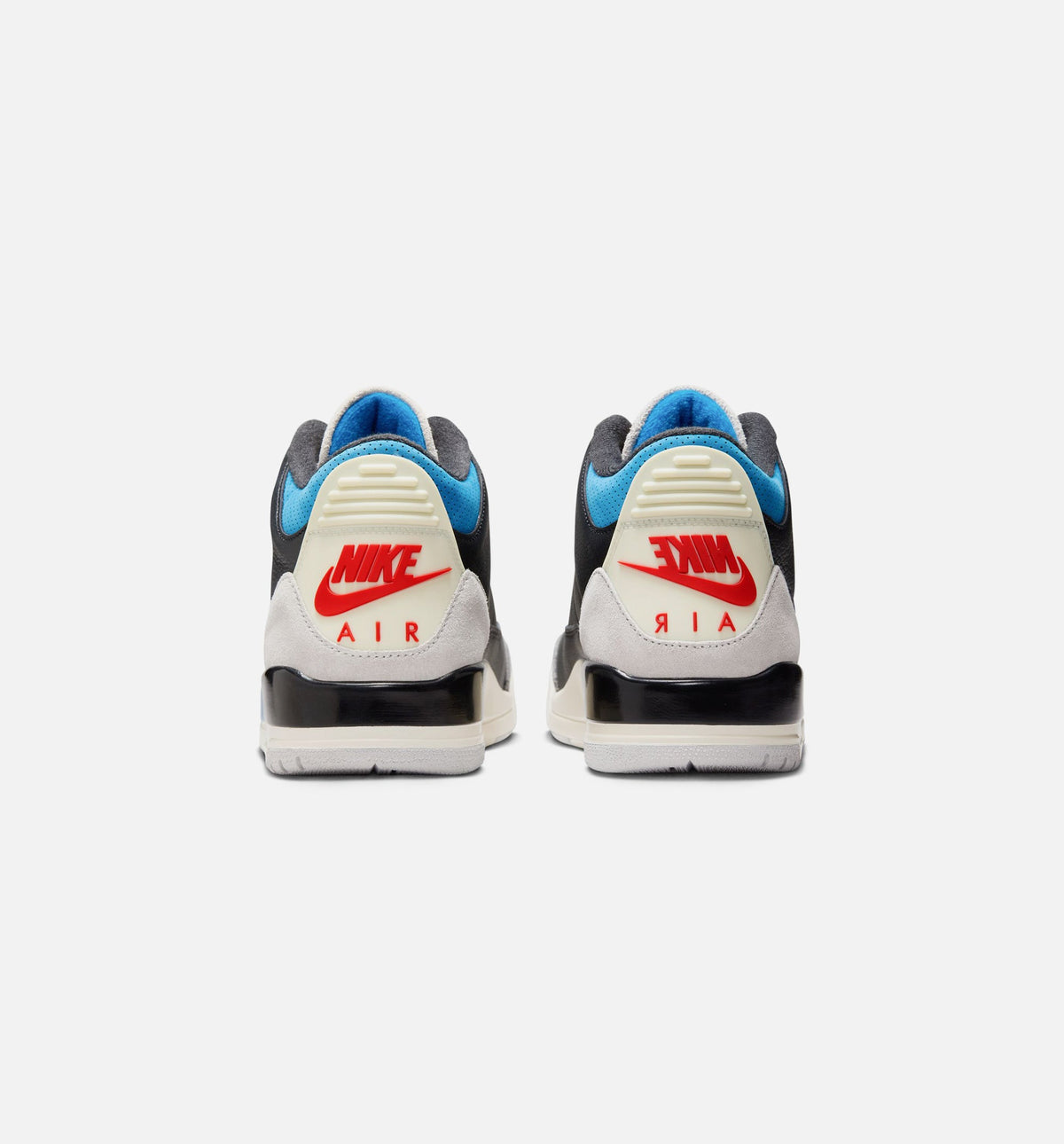 Air Jordan 3 Retro OG Rare Air Men's Shoes - Black/Chile Red/Grey
