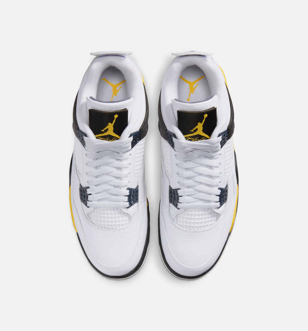 Air Jordan 4 Retro Rare Air Tour Yellow Men's Shoes - White/Yellow/Grey