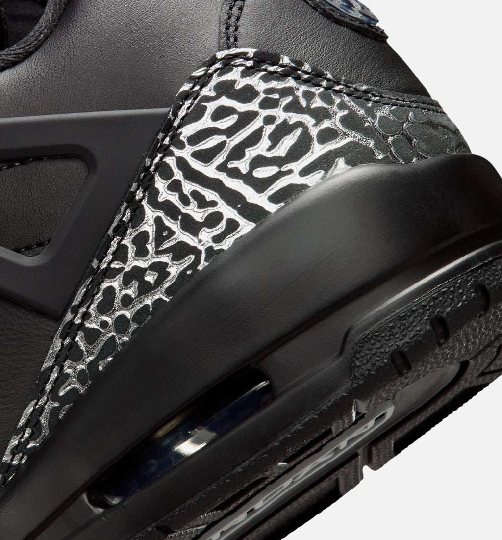 Jordan Spizike Low Men's Basketball Shoes - Black/Metallic Silver