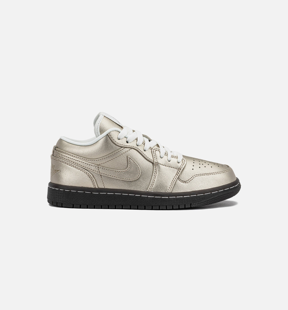 Air Jordan 1 Low SE Metallic Zinc Women's Shoes - Silver/White/Brown