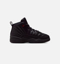 Air Jordan 12 Retro Bloodline Preschool Shoes - Black/Red