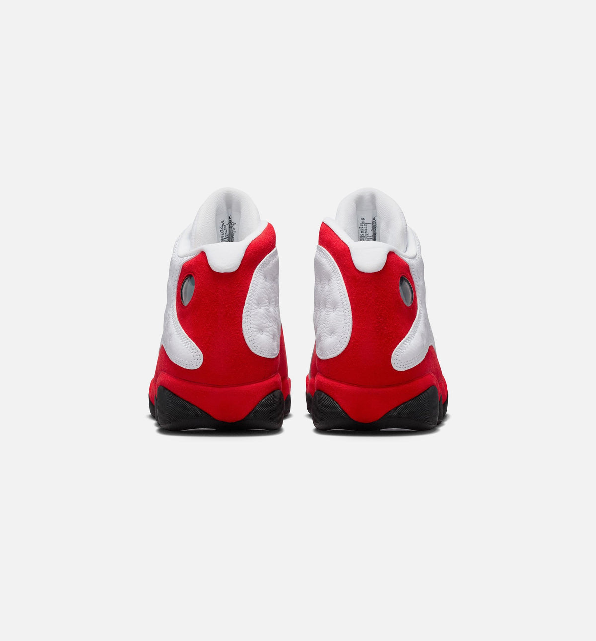 Air Jordan 13 Retro White and University Red Men's Shoes - White/Black/Red
