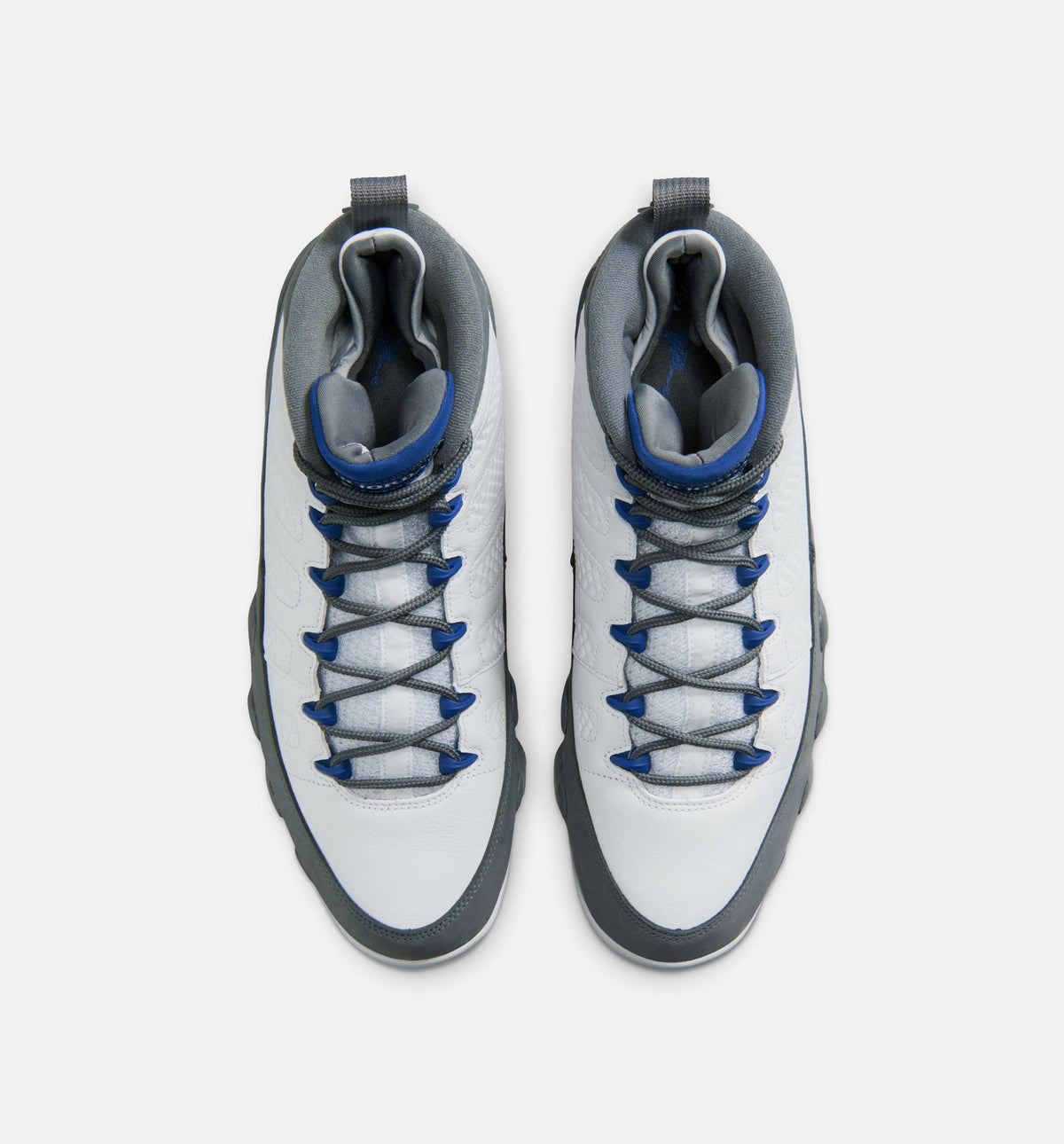 Air Jordan 9 Retro Flint Grey Men's Shoes - White/Blue/Grey