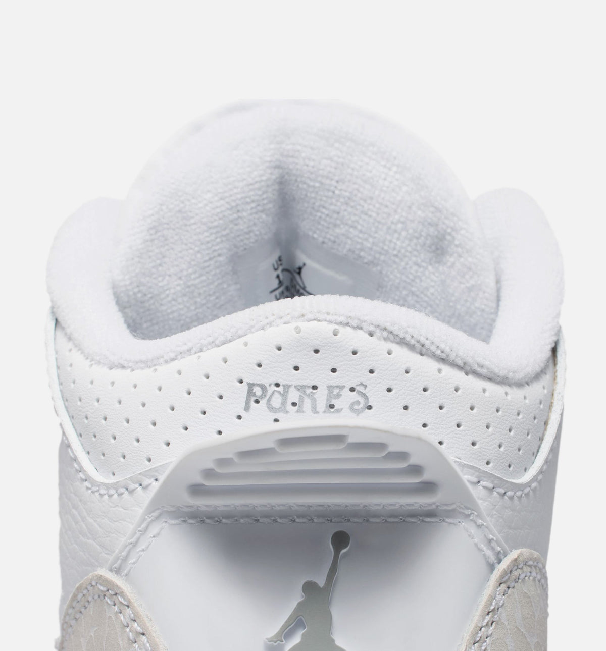 Air Jordan 3 Retro White Silver Preschool Shoes - White/Metallic Silver