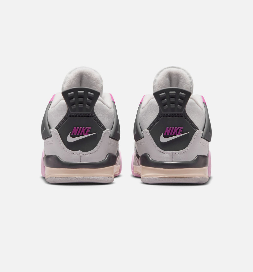 Air Jordan 4 Retro Comic Baby & Toddler Shoes - Off White/Pink/Grey