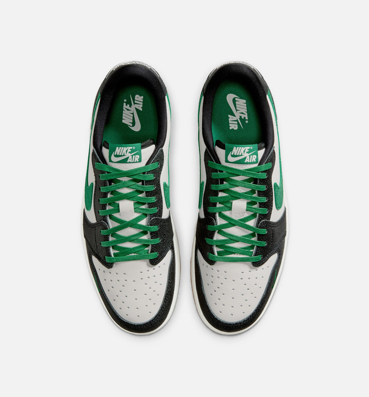 Air Jordan 1 Retro Low OG Pine Green Men's Shoes - Phantom/Green/Black