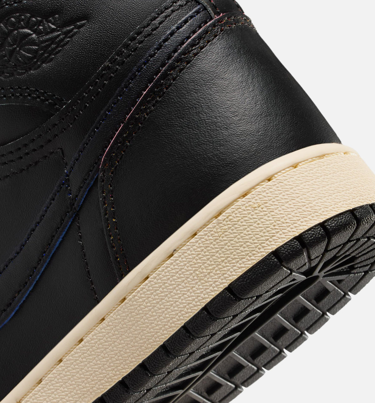 Air Jordan 1 Retro High OG Black Muslin Kids' Shoes - Black/Cream