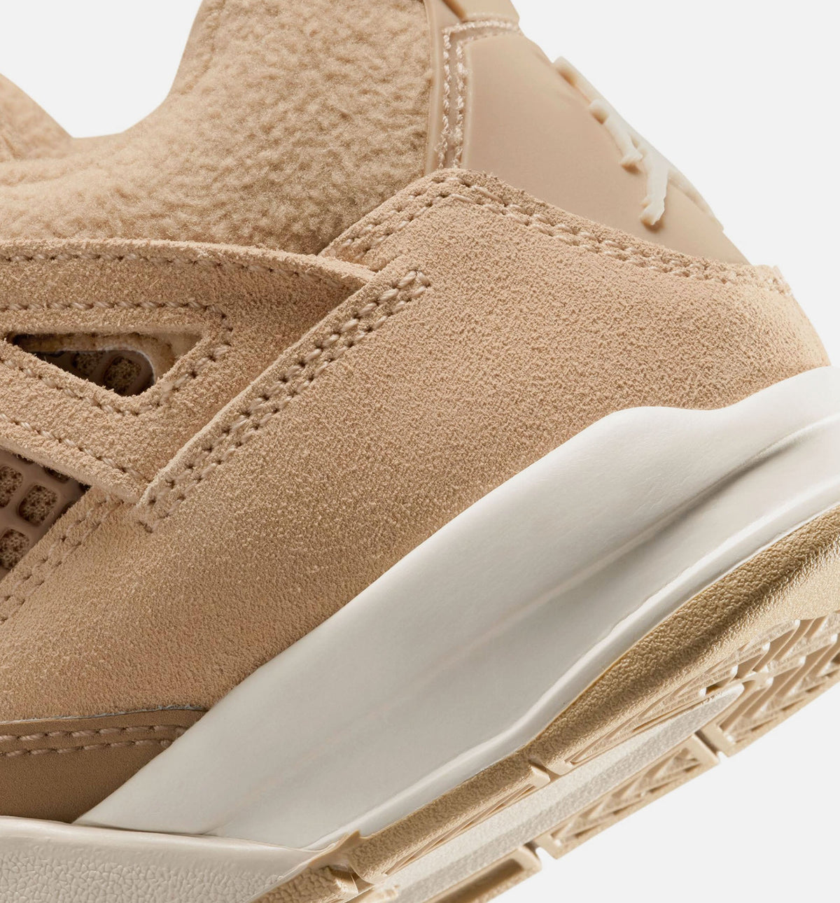 Air Jordan 4 Retro Cozy Girl Preschool Shoes - Tan/Cream