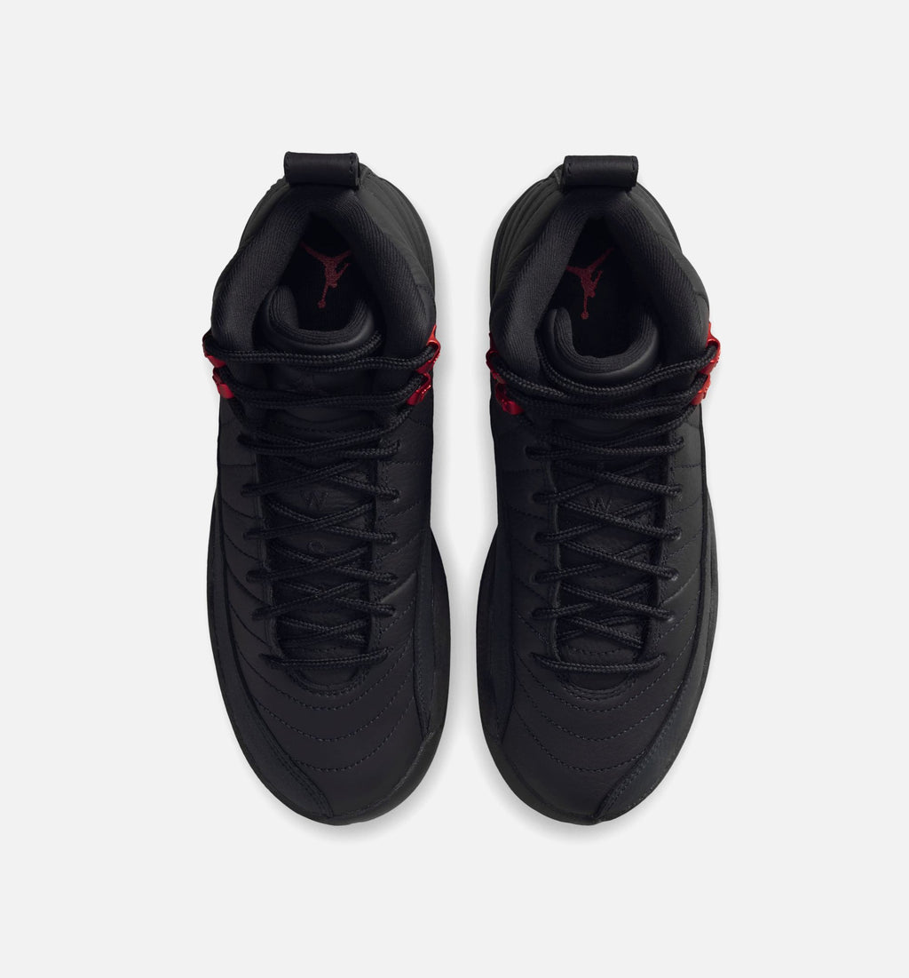 Air Jordan 12 Retro Bloodline Kids' Shoes - Black/Red