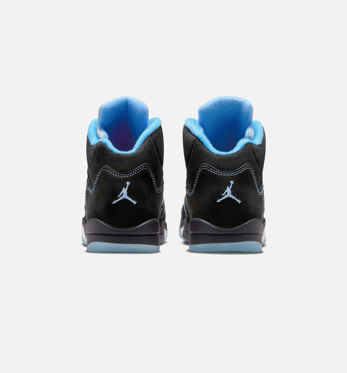 Air Jordan 5 Retro Black Carolina Preschool Shoes - Black/Blue
