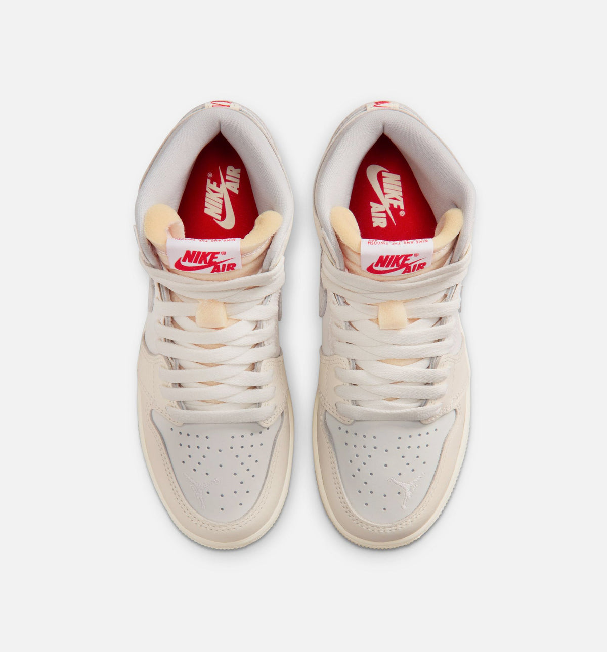 Air Jordan 1 Retro High OG Sail Kids' Shoes - Cream/University Red
