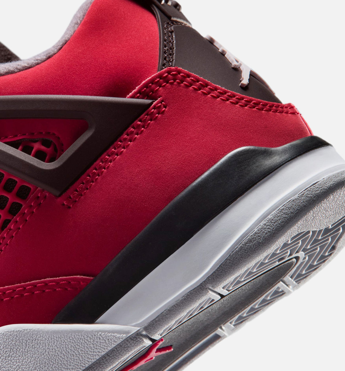 Air Jordan 4 Retro Toro Bravo Preschool Shoes - Red/Grey