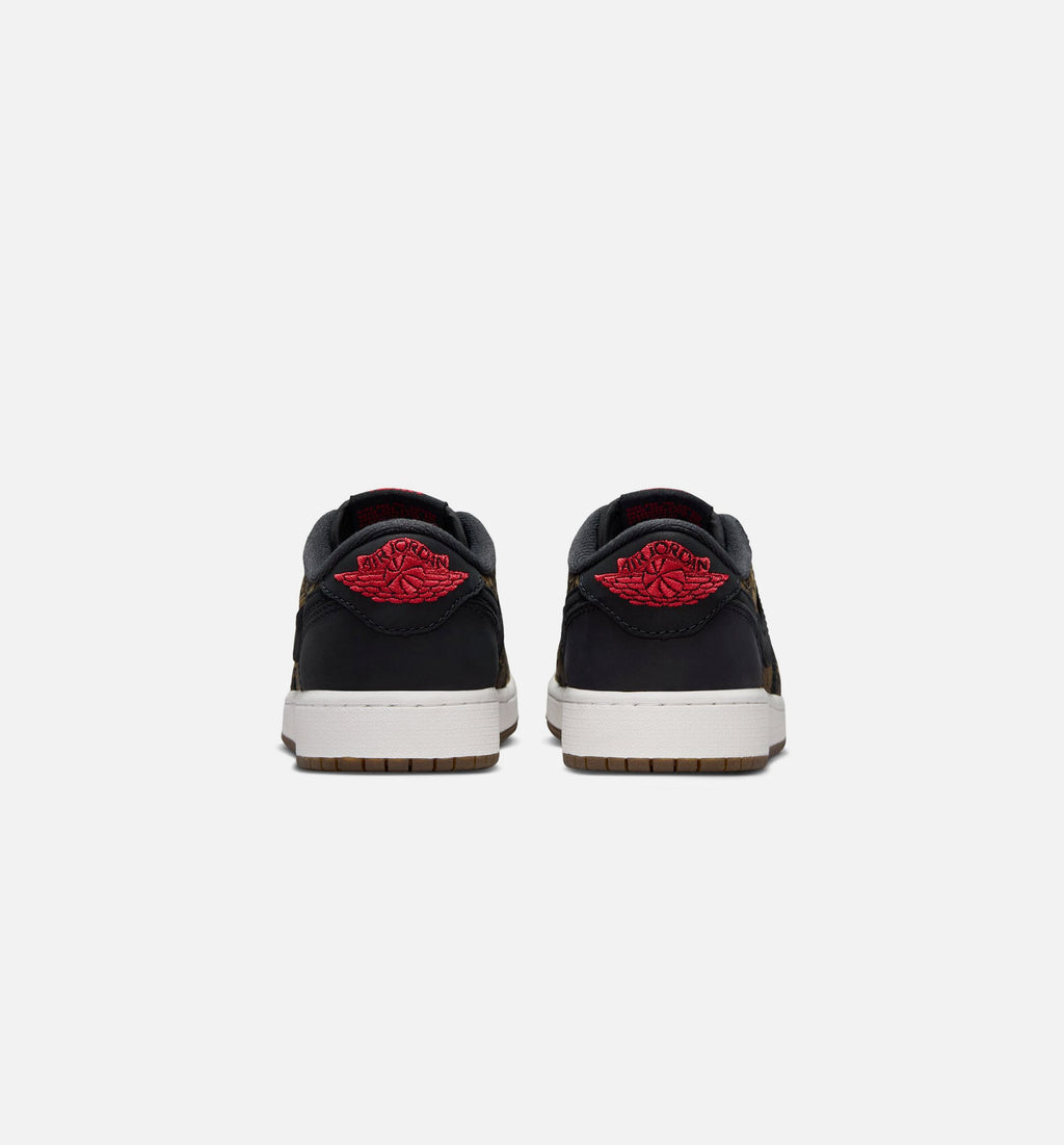 Air Jordan 1 Retro Low OG Laser Kids' Shoes - Black/Varsity Red/White