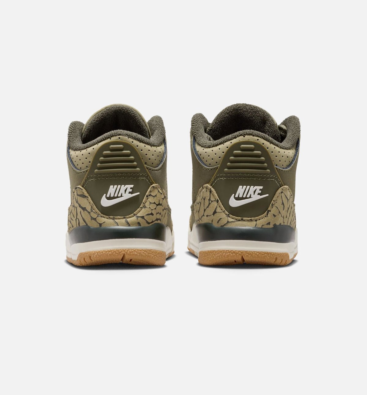 Air Jordan 3 Retro Medium Olive Baby & Toddler Shoes - Olive Green/Sail