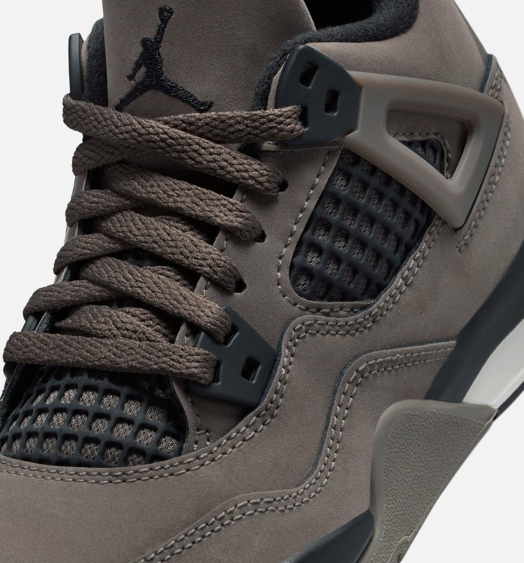 Air Jordan 4 Retro Cave Stone Preschool Shoes - Brown/Black